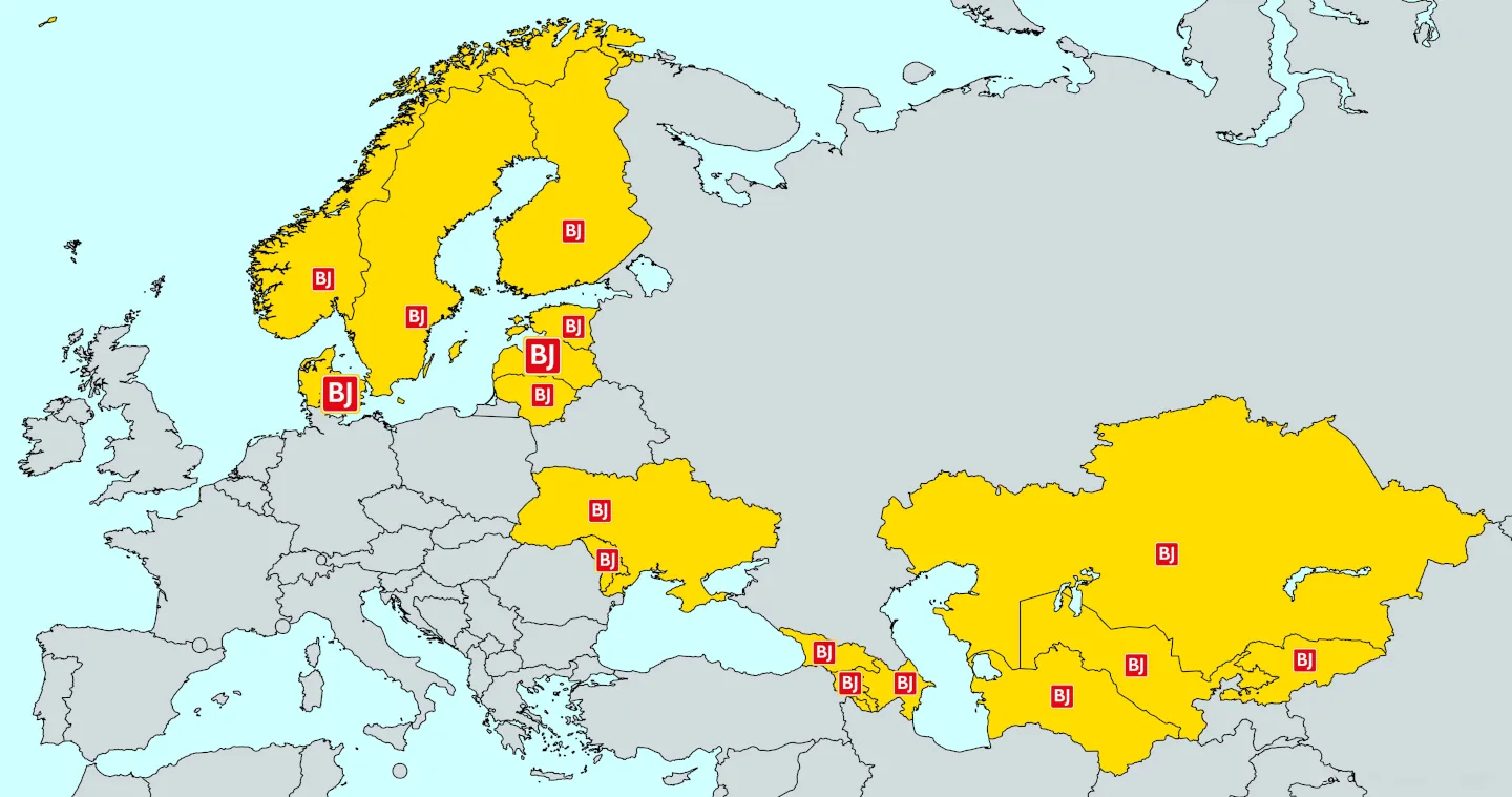 brodr. jorgensen map